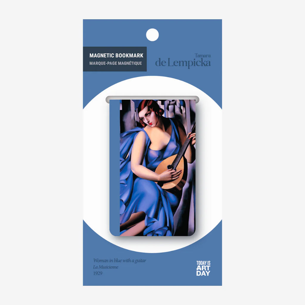 Bookmark | Woman in blue with a guitar-Magnetic