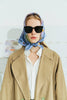Scarf | New York in Sketches - Silk - Blue