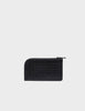 Leather Zip-around Cardholder | All Over Eyes Embroidery, Fausto Black