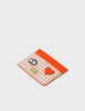 Leather Cardholder | Classic Eye and Heart Applique, Filium Cream and Fiesta Red