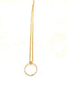 Necklace | Margo-L  - sterling silver  with laser cut circle