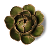 Ceramic Flower Wall Art | Peony Green