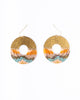 Earrings | Beaded Handwoven Organic Circular Fringe  (Lilac)