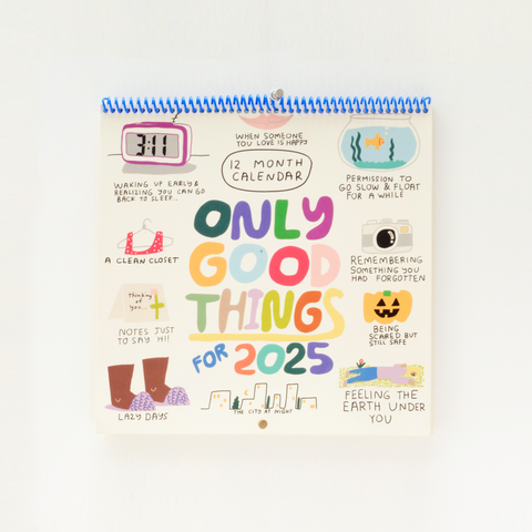 2025 12-Month Wall Calendar | Only Good Things