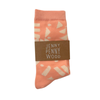 Socks | Dashes & Moons in Coral & Natural