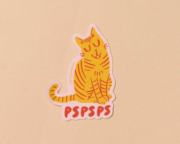 Sticker | Striped Cat Pspsps