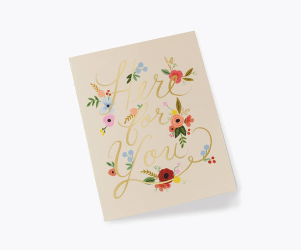 Card | Floral Here For You