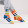 Slipper Socks | Patchwork Stripe
