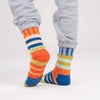 Slipper Socks | Patchwork Stripe
