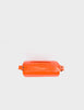 Micro Crossbody | Neon Orange Leather,Eyes Embroidery
