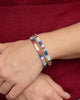 Bracelet | Set/3 Miyuki Tila (Aqua/Orange)