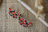 Earrings | Beaded Handwoven Patchwork Circle (Sweet Escape)