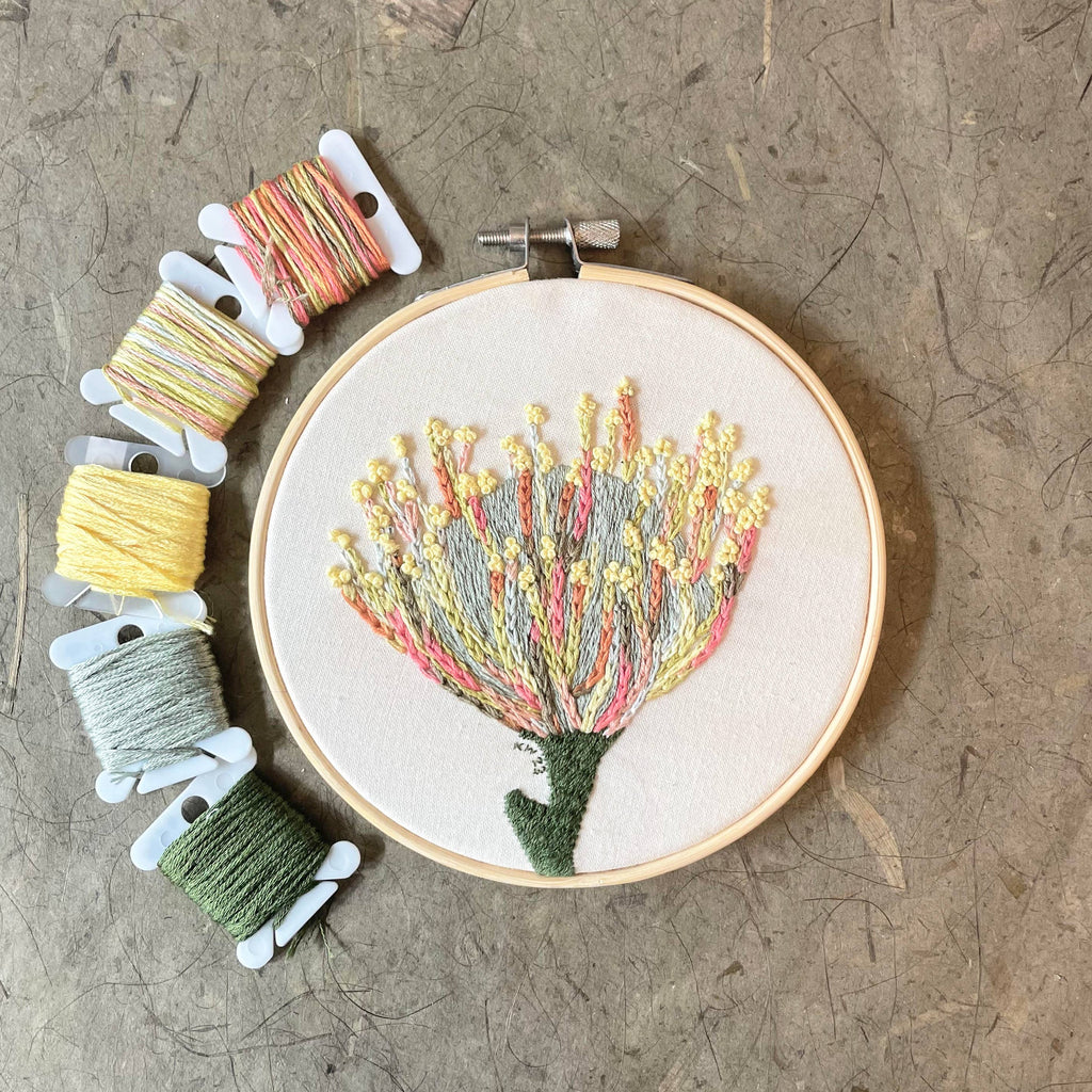 Protea (5") - DIY Embroidery Kit