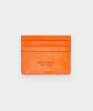Leather Cardholder | All Over Eyes Embroidery, Filium Neon Orange