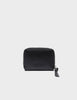 Leather Zip Around Wallet | Eyes Embroidery, Frodo Black