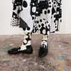 Socks | Dottie in Black & Natural