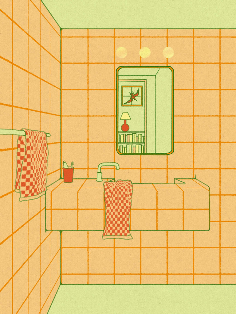 Print | Bathroom Scene 8.5"x11"