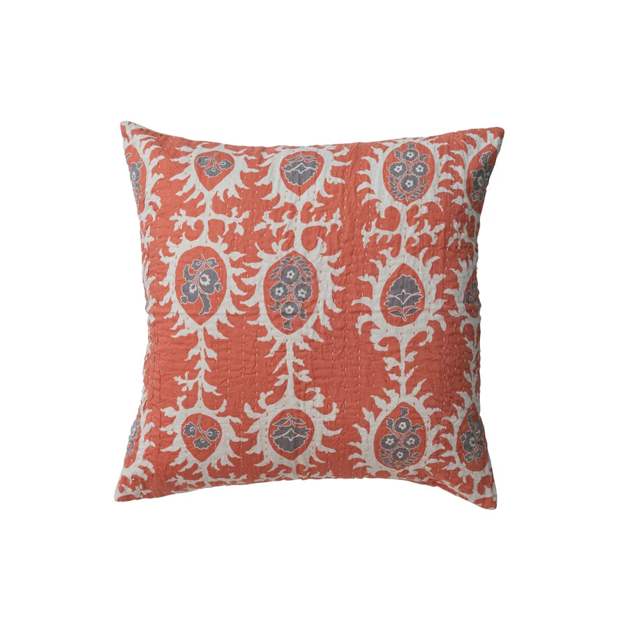 Square Pillow | Cotton with Suzani Pattern