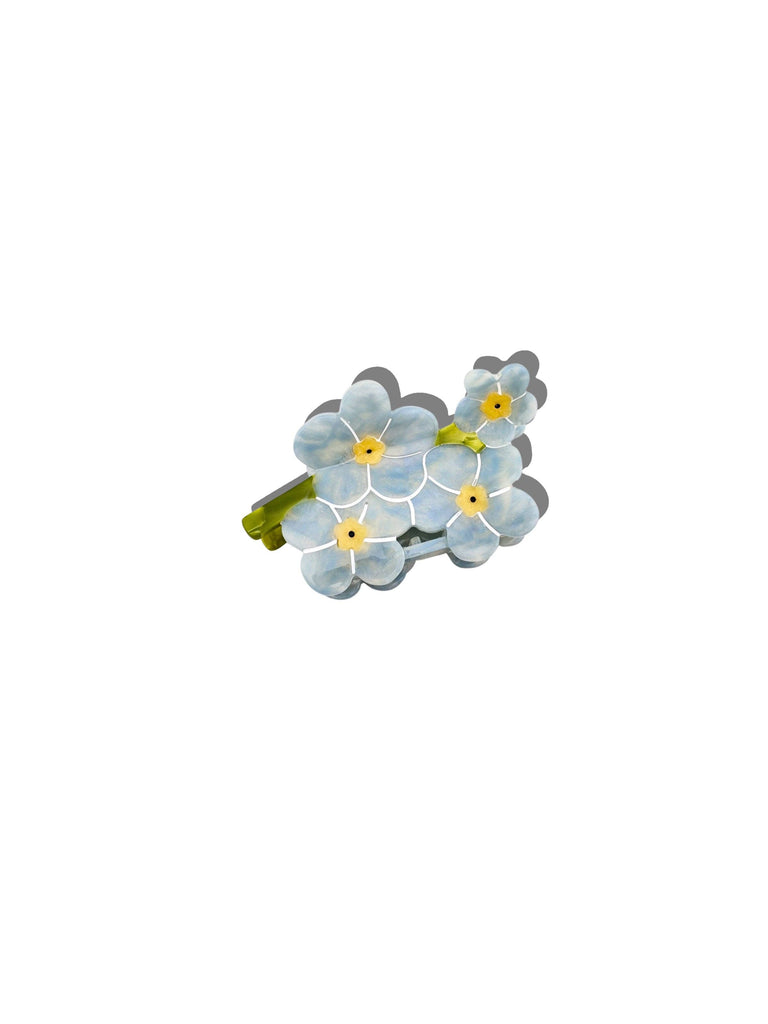 Claw Hair Clip | Forget-Me-Not Hand-painted