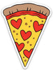 Sticker | Pizza Slice with Hearts
