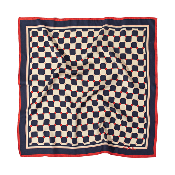 Bandana | Checkerboard -Silk