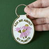 Keychain | Plant Embroidered