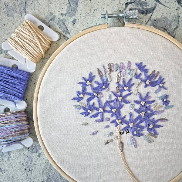 Allium (5") - DIY Embroidery Kit