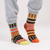 Slipper Socks | Patchwork Stripe