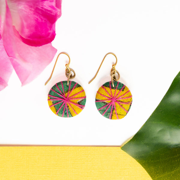 Earrings | Kantha Threadburst Solo