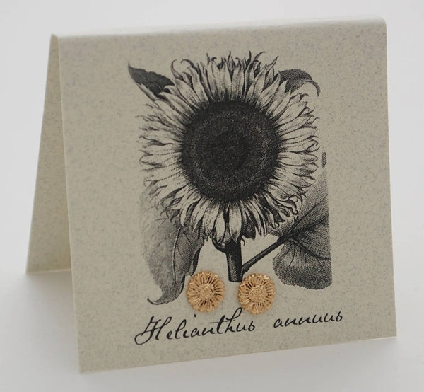 Earrings | Sunflower Stud -  gold