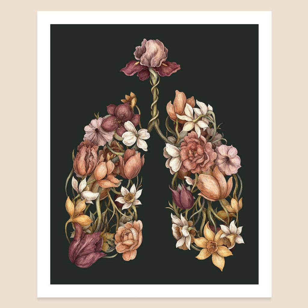 Print | Floral Lungs 8” x 10”