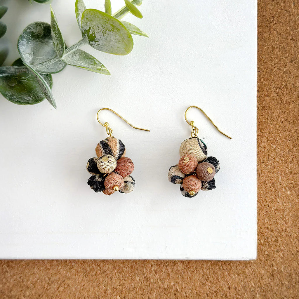 Earrings | Kantha Desertscape - Drop