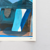 Print | Blue Abstract  – Bold Textured Modern Wall Art