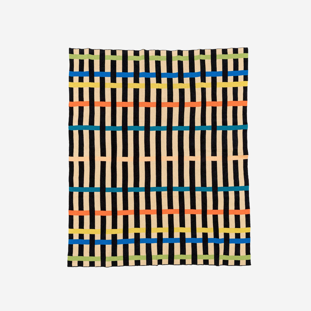 Throw Blanket | Knit Stripes
