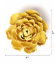 Ceramics Flower Wall Art | English Garden Buttercup Yellow