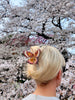 Hand-painted Emperor Silk Moth Claw Hair Clip | Eco-Friendly