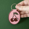 Keychain | Cherry Embroidered