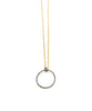 Necklace | Margo-L  - sterling silver  with laser cut circle