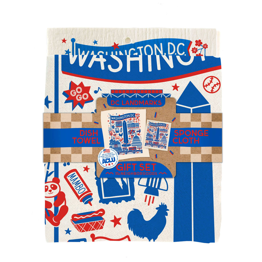 DC Landmarks - Tea Towel + Sponge Cloth Set