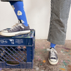 Socks | Celeste in Ultramarine Blue & Natural
