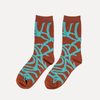 Socks | River - Aquamarine & Carmel