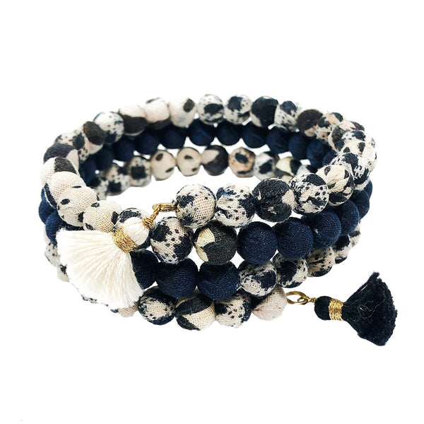 Bracelet | Kantha Indigo Wrap