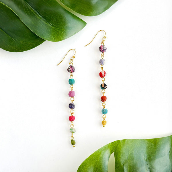 Earrings | Kantha Milieu Linear