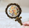 Vintage Embroidered Compact Mirror: Fall