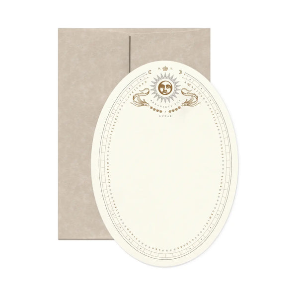 Greeting Card | Benedicti Vos A Lunae Oval