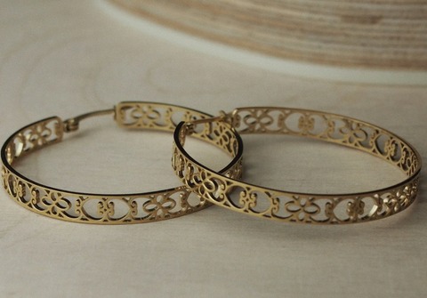 Earrings | Roble - Gold Plated (Hoops)