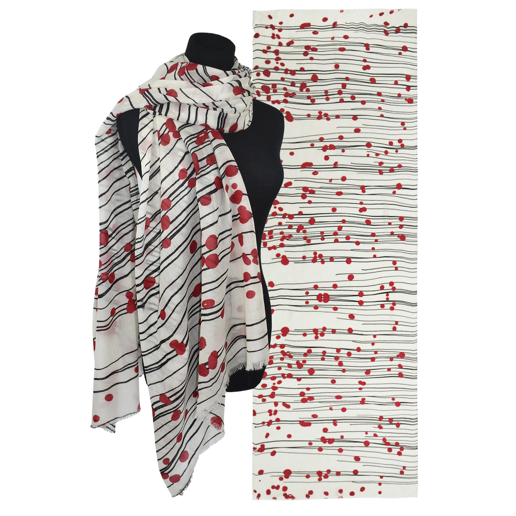 Contemporary Wool Scarf | Sakura