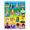 Colorful puzzle box with illustrations of women in different skin tones. 