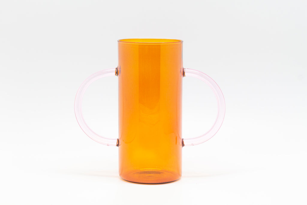 Double Handle Vase | Orange