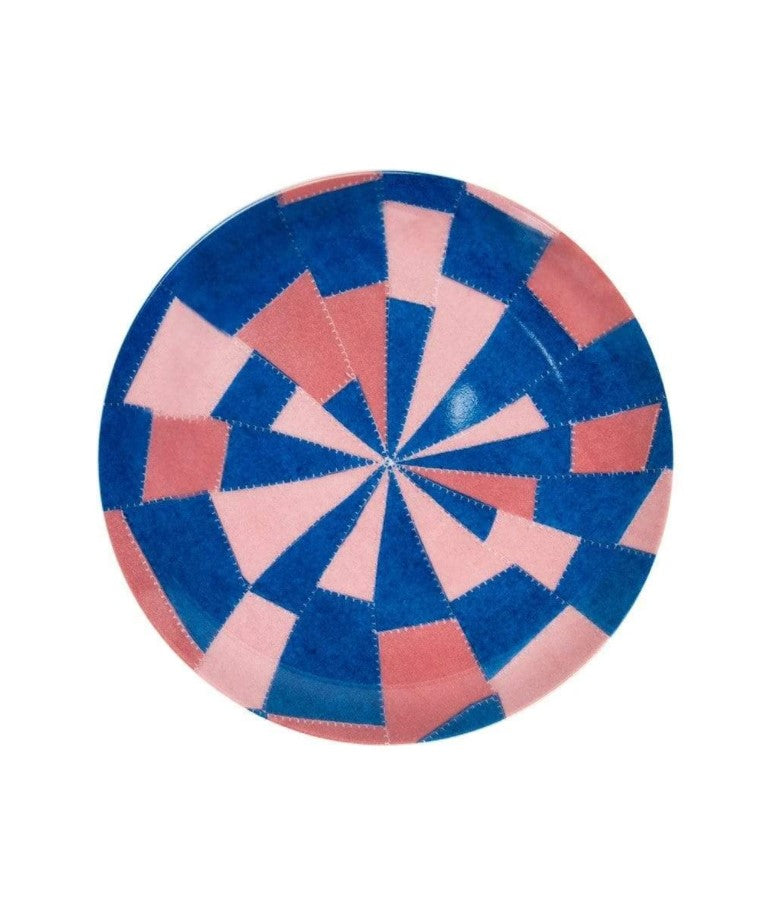 Louise Bourgeois "Ode à L'oubli" Fine Bone China Plate: Pink and Blue